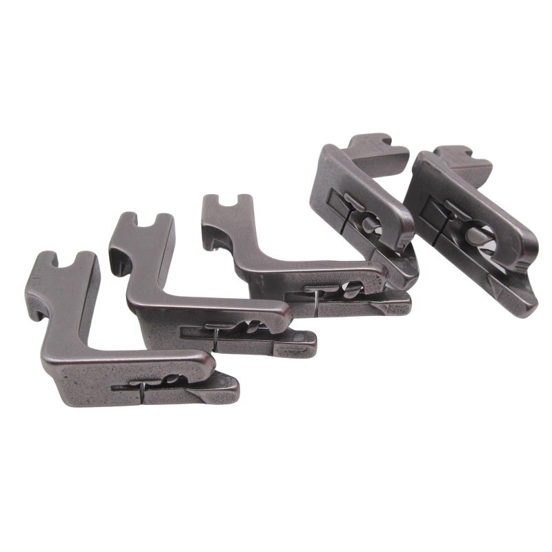 CKPSMS Brand - 5Size Rolled(Scroll) Hemmer Foot #160344+120938+120803+120805+120806 Compatible with/Replacement for Juki Brand DDL-5550 DDL-8700 TL-18QVP TL-2010Q Brother Brand DB2-B745 DB2-B755 - Image 3